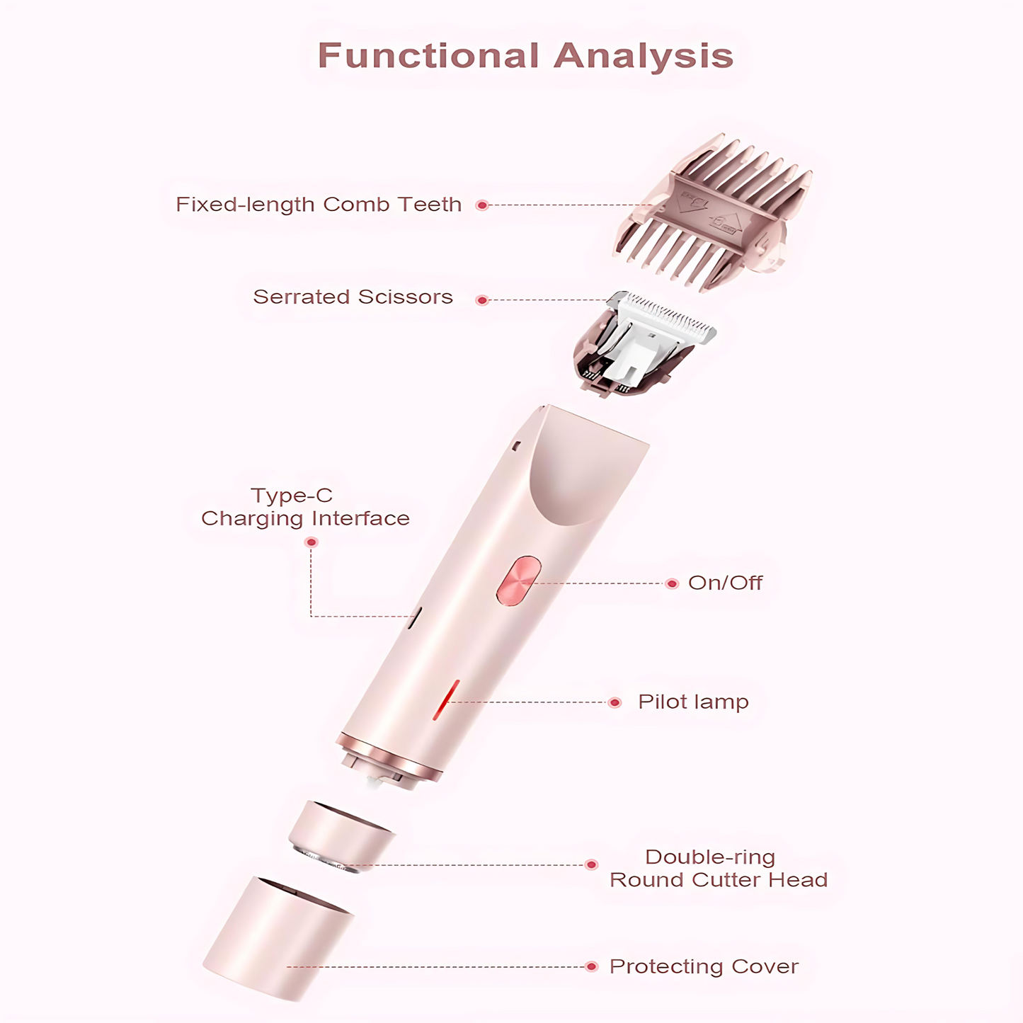 2 in 1 Electric Lady Shaver