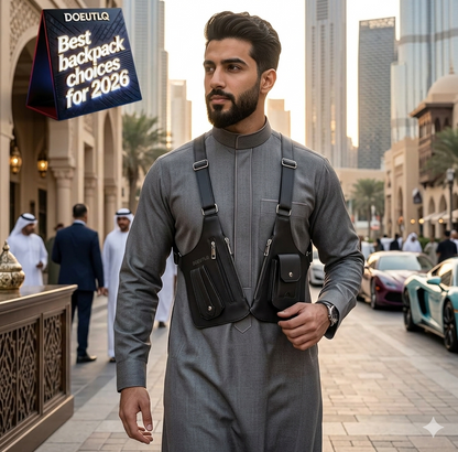 DAMBODAS™ High Quality Premium Leather Shoulder Cross Body  Bag